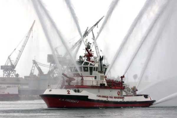 Fire Station 112 Fire Boat in San Pedro, California