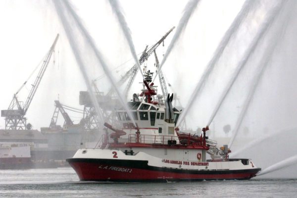 Fire Station 112 Fire Boat in San Pedro, California