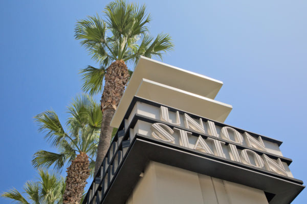 Los Angeles Union Station sign design carefully reproduced from original 1939 architectural set